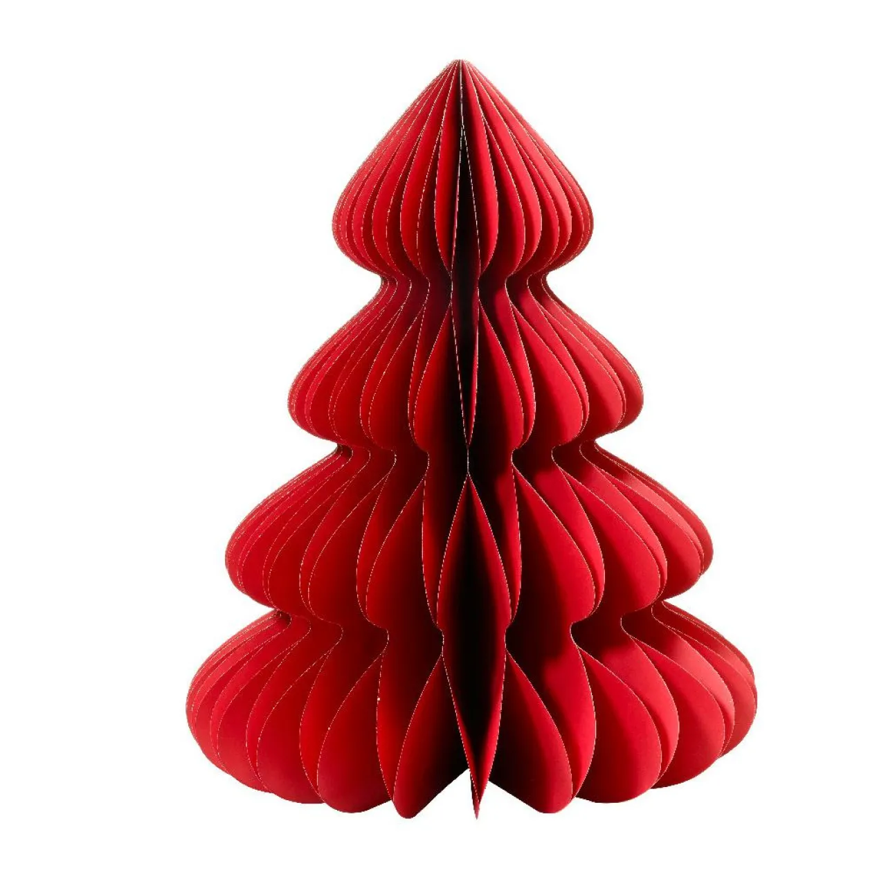 Déco Et Objet De Noël|KAEMINGK Sapin papier à poser (H60 cm) Fermeture Magnétique Rouge