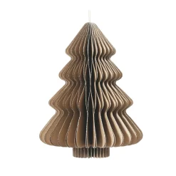 Déco Et Objet De Noël|KAEMINGK Sapin papier à suspendre (H40 cm) Fermeture Magnétique Brun Marron