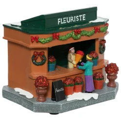 Village De Noël Lumineux|FEERIC LIGHTS Scène de vie illuminée à piles (H17 cm) Fleuriste