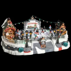 Village De Noël Lumineux|Feeric Lights & Christmas Scène de vie illuminée Piste de patin Aspen