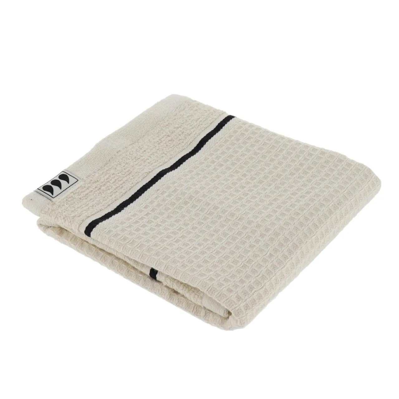 Linge De Bain|Serviette De Bain|TENDANCE Serviette de bain coton nid d'abeille (30 x 50 cm) Japandi Beige