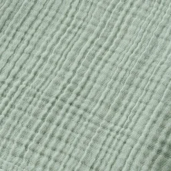 Linge De Bain|Serviette De Bain|EMINZA Serviette de bain gaze de coton (30 x 50 cm) Gaïa Vert Eucalyptus