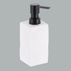 Accessoire Salle De Bain|TENDANCE Set d'accessoires salle de bain Effet Pierre Blanc