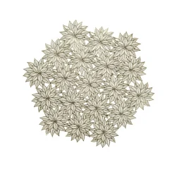 Nappe Et Chemin De Table|KAEMINGK Set de table Fleurs de neige Dées Or