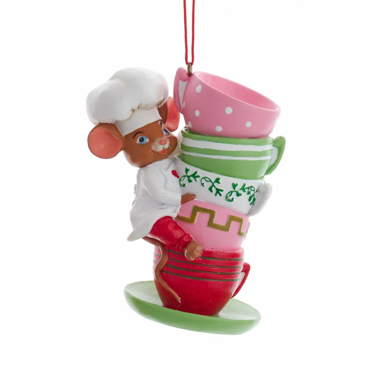 Décoration De Sapin|CHRISTMAS INSPIRATIONS Souris de Noël (H8 cm) Lana Multicolore