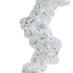 Décoration De Sapin|KAEMINGK Stalactite à suspendre (H25 cm) Glace pailleté Blanc