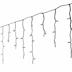 Guirlande Lumineuse|EMINZA Stalactite lumineuse 20 m 490 LED câble noir Stars Bicolore Blanc chaud et froid Bicolore Blanc chaud / Froid - câble noir