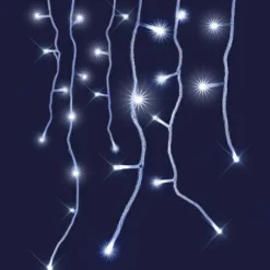 Guirlande Lumineuse|BLACHERE Stalactite lumineuse interconnectable 8 m 160 LED Flash Blanc froid