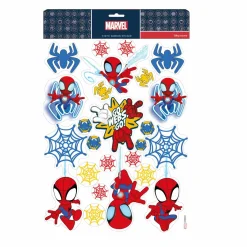 Déco Et Objet De Noël|Déco De Noël Disney|CHRISTMAS INSPIRATIONS Stickers pour fenêtre Disney Spiderman Multicolore