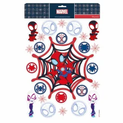 Déco Et Objet De Noël|Déco De Noël Disney|CHRISTMAS INSPIRATIONS Stickers pour fenêtre Disney Spiderman toile Multicolore