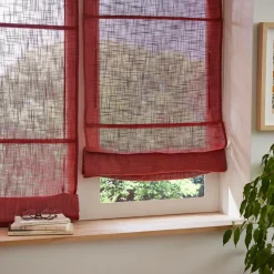 Store|EMINZA Store bateau passe tringle (45 x 180 cm) Robin Terracotta