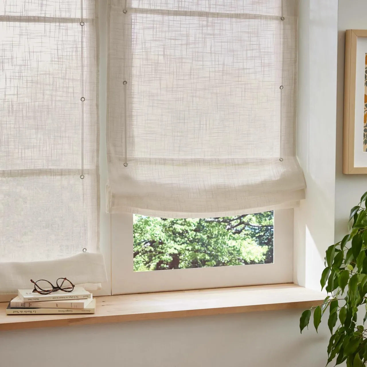 Store|EMINZA Store bateau passe tringle (60 x 180 cm) Robin Beige