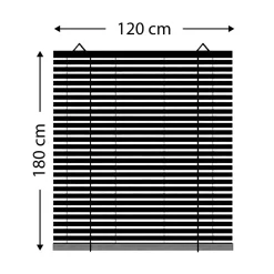 Store|LUANCE Store enrouleur à baguettes (120 x 180 cm) Bambou Marron