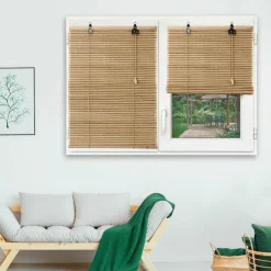 Store|LUANCE Store enrouleur à lattes (60 x 180 cm) Bambou Beige