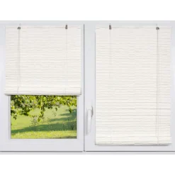 Store|LUANCE Store enrouleur extérieur effet rotin (120 x 180 cm) Tanoa Blanc