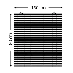 Store|LUANCE Store enrouleur extérieur effet rotin (150 x 180 cm) Tanoa Beige