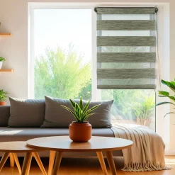 Store|LUANCE Store enrouleur Jour / Nuit (75 x 180 cm) chiné Vert