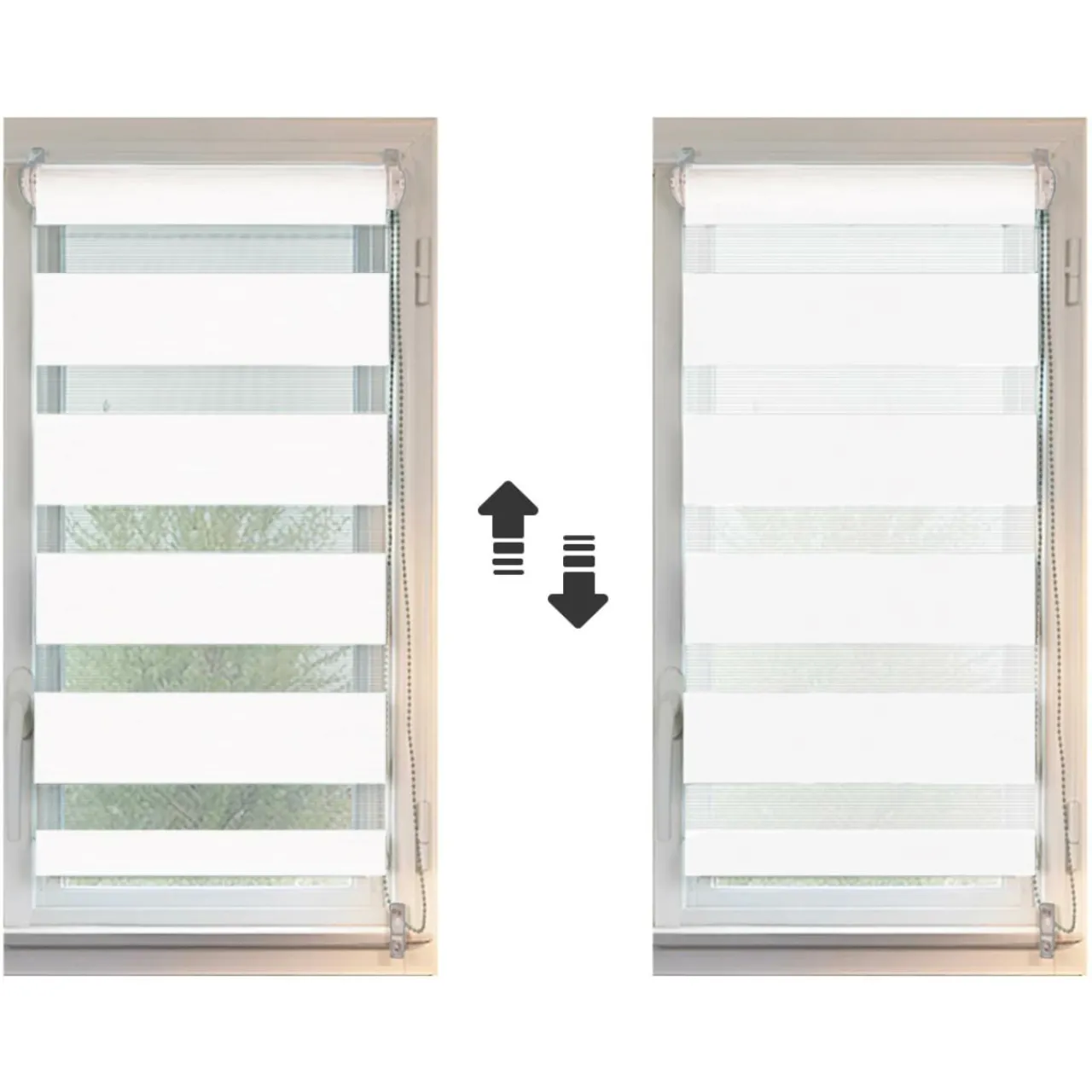 Store|LUANCE Store enrouleur Jour / Nuit (90 x H250 cm) Blanc