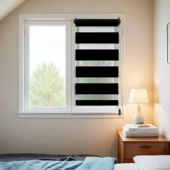 Store|LUANCE Store enrouleur Jour / Nuit (45 x 90 cm) Noir