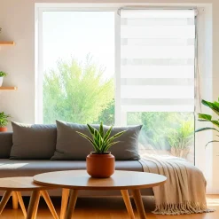 Store|LUANCE Store enrouleur Jour / Nuit (60 x 180 cm) Blanc