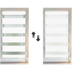 Store|LUANCE Store enrouleur Jour / Nuit (60 x 180 cm) Blanc