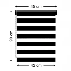 Store|LUANCE Store enrouleur Jour / Nuit (45 x 90 cm) Blanc