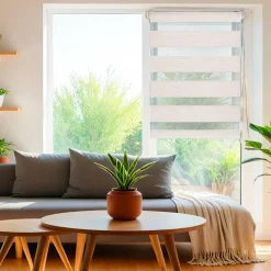 Store|LUANCE Store enrouleur Jour / Nuit (75 x 250 cm) Beige chiné