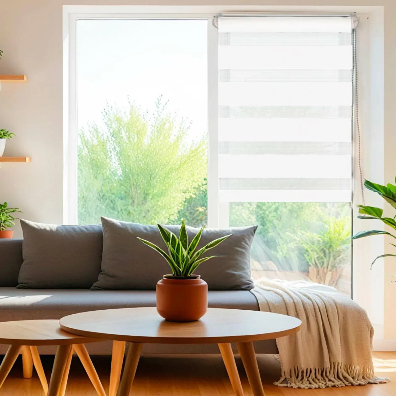 Store|LUANCE Store enrouleur Jour / Nuit (90 x 180 cm) Blanc