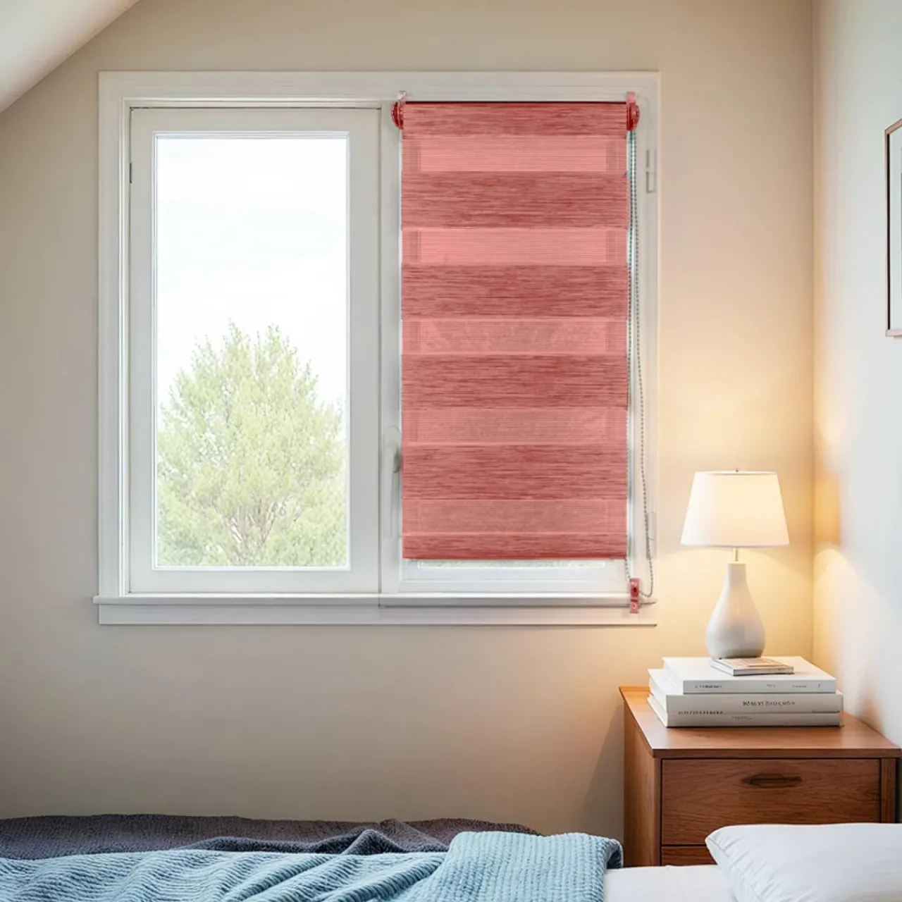 Store|LUANCE Store enrouleur Jour / Nuit (60 x 90 cm) Terracotta