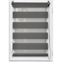 Store|LUANCE Store enrouleur Jour/Nuit (45 x 180 cm) Gris Anthracite