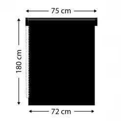 Store|LUANCE Store enrouleur occultant (75 x 180 cm) Uni Gris