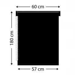 Store|LUANCE Store enrouleur occultant (60 x 180 cm) Lio Taupe