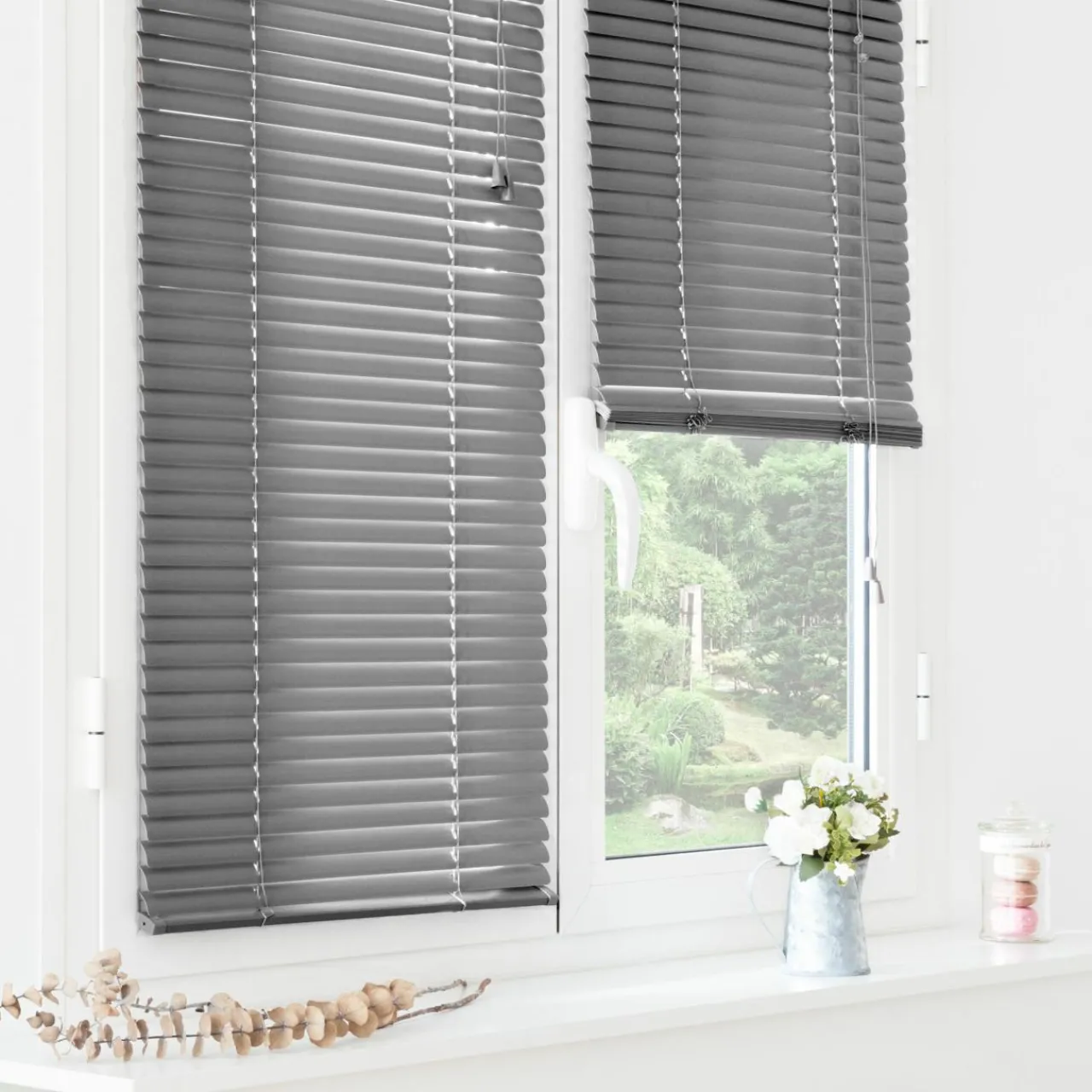 Store|LUANCE Store vénitien (90 x 180 cm) PVC Gris Anthracite