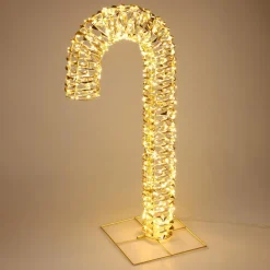 Déco Et Objet De Noël|Déco Et Objet Lumineux|KOOPMAN Sucre d'ge lumineux 400 LED (H75 cm) Christmas Or