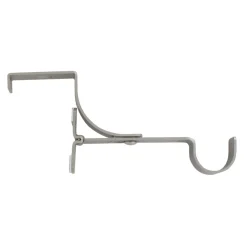 Tringle Voilage Et Support|LUANCE Support à tringle pour caisson de volet roulant (L135 / D28 mm) mat Argent