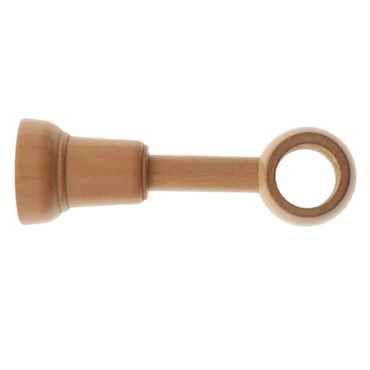 Tringle Plafond|Tringle À Rideau, Barre Et Support|LUANCE Support tringle extensible bois (L140 - 160 / D28 mm) Nils Vernis Beige