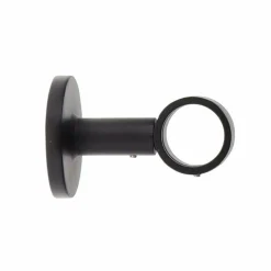 Tringle Plafond|Tringle À Rideau, Barre Et Support|LUANCE Support tringle fixe (L65 / D28) Lino mat Noir