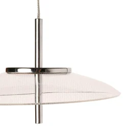 Lampe Suspension|OSTARIA Suspension aluminium sixties LED (D20 cm) UFO Transparent