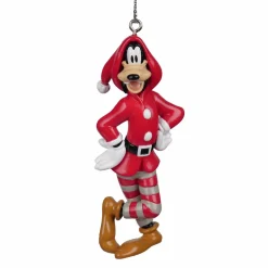 Déco De Noël Disney|Décoration De Sapin|CHRISTMAS INSPIRATIONS Suspension de fête (H8 cm) Disney Dingo en pyjama Rouge