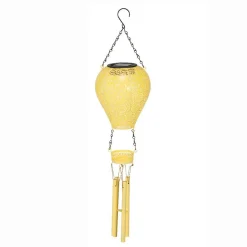 Luminaire Jardin|Eclairage Extérieur|KAEMINGK Suspension de jardin solaire LED (H56 cm) Montgolfière Jaune