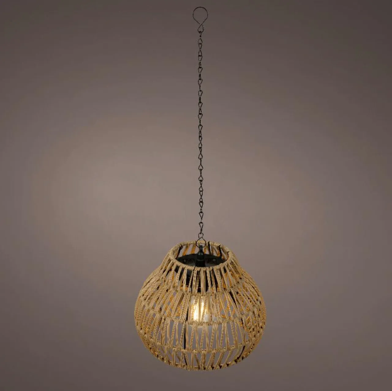 Luminaire Jardin|Eclairage Extérieur|KAEMINGK Suspension de jardin solaire LED (H28 cm) Kolparina Naturel