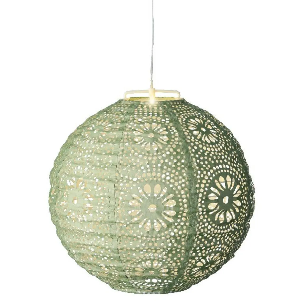 Luminaire Jardin|Eclairage Extérieur|#N/A Suspension de jardin solaire (H23 cm) Lanterne ajourée e Vert