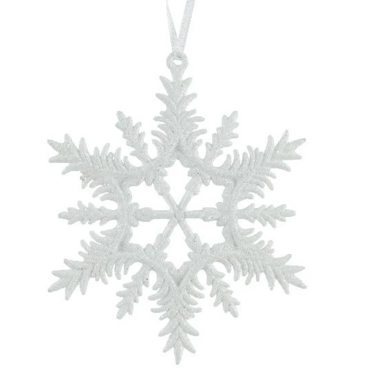 Décoration De Sapin|KAEMINGK Suspension de Noël (D13 cm) Flocon éclat givré Blanc