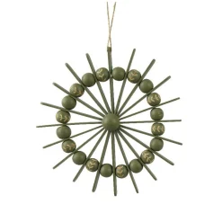 Décoration De Sapin|KAEMINGK Suspension de Noël en bois (D20 cm) Scandinave Vert
