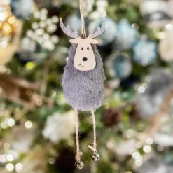 Décoration De Sapin|KAEMINGK Suspension de Noël (H19 cm) Cerf Melo Marron foncé