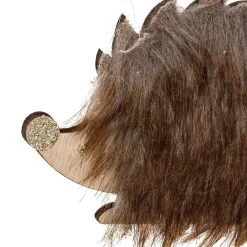 Décoration De Sapin|JJA Suspension de Noël (H12 cm) Hérisson douce fourrure Brun Marron