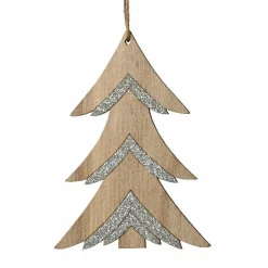 Décoration De Sapin|KAEMINGK Suspension de Noël (H10 cm) Maé Argent