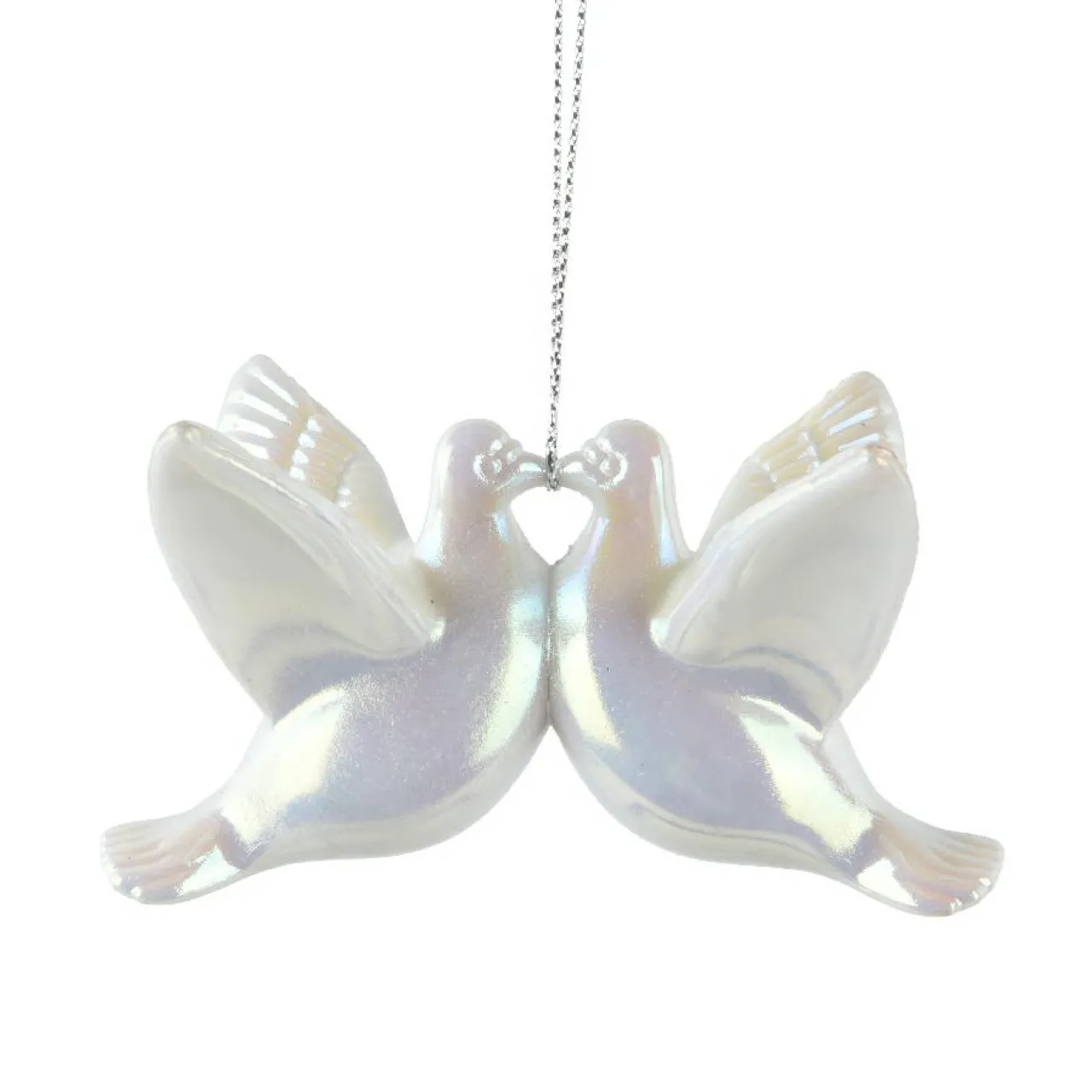 Décoration De Sapin|KAEMINGK Suspension de Noël (H6 cm) Oiseau des neiges nacré Blanc