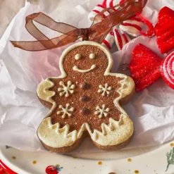 Décoration De Sapin|KAEMINGK Suspension de Noël (H7 cm) Pain d'épice Martin Chocolat Marron