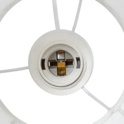 Lampe Suspension|Atmosphera, cru017dateur d'intu017drieur Suspension luminaire coton (37 x 24 cm) Toby Blanc